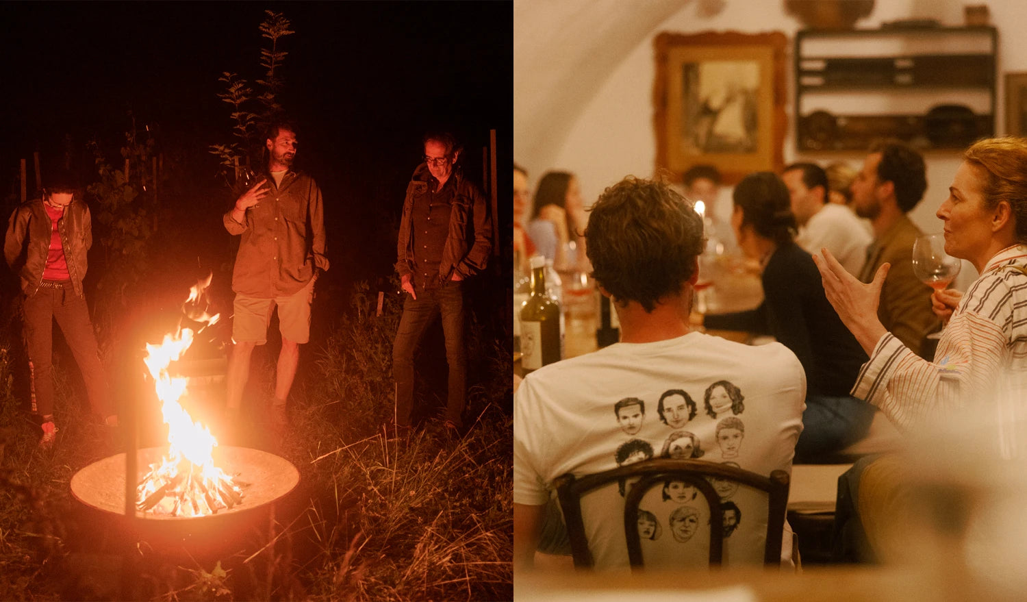 篝火旁的品酒聚会